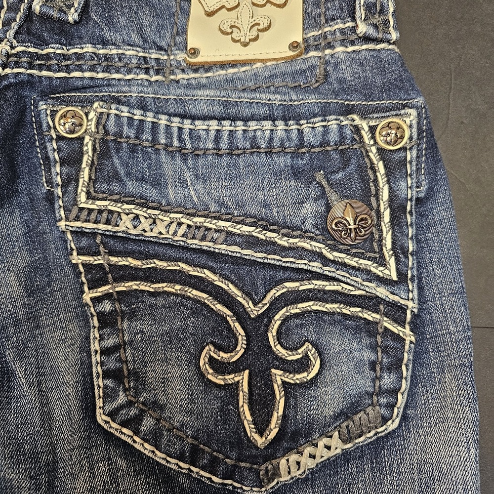 Rock Revival "Destin" Bootcut Jeans Distressed - Men's Size 32